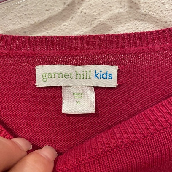 Garnet Hill Organic Cotton Sweater Size XL EUC - Picture 2 of 5